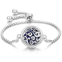 Bracelete Aromatizado prata 925 + 10 Pads aromatizador