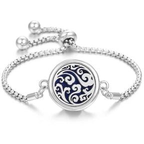 Bracelete Aromatizado prata 925 + 10 Pads aromatizador