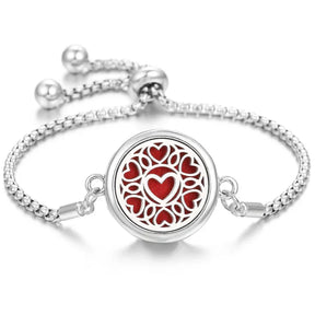 Bracelete Aromatizado prata 925 + 10 Pads aromatizador