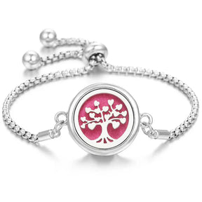 Bracelete Aromatizado prata 925 + 10 Pads aromatizador